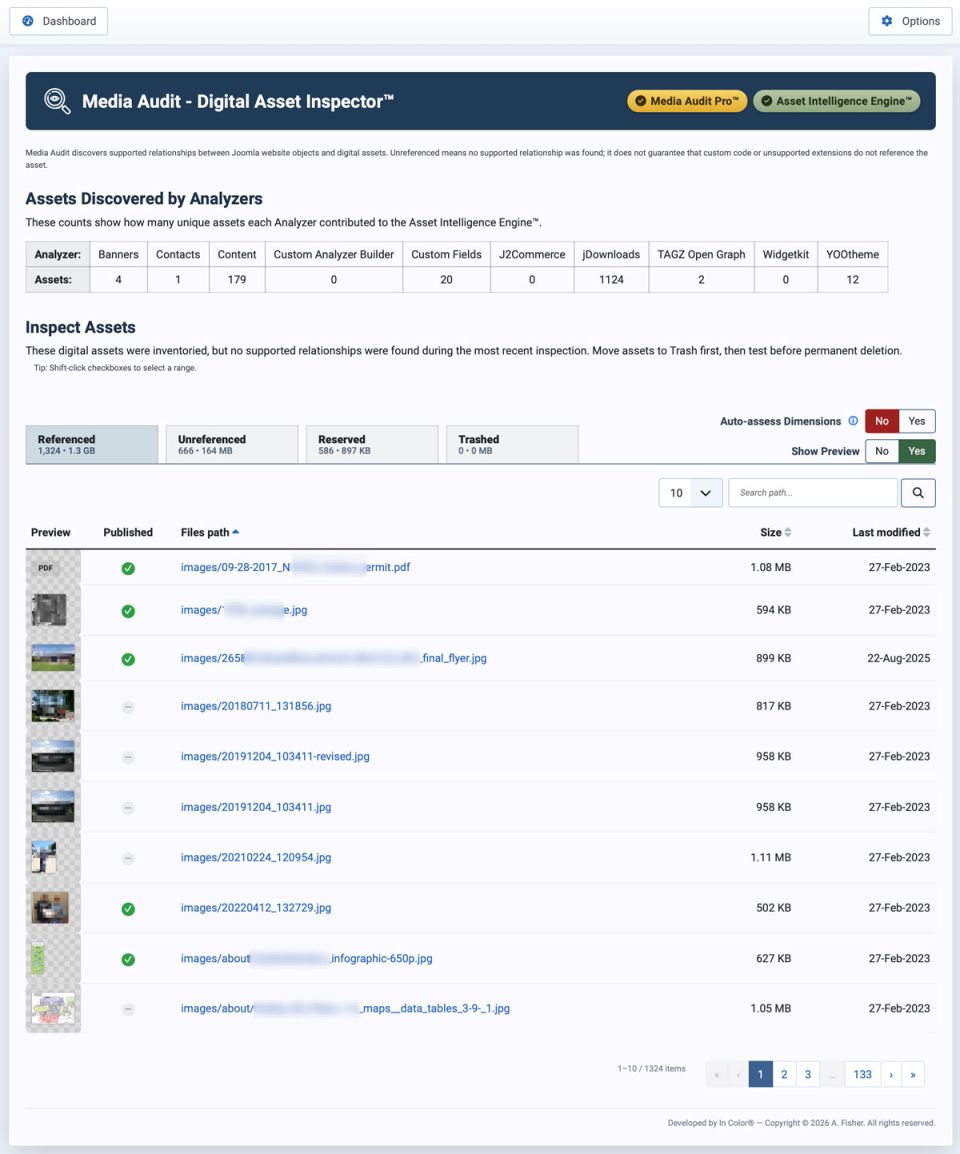 MAT Digital Asset Inspector