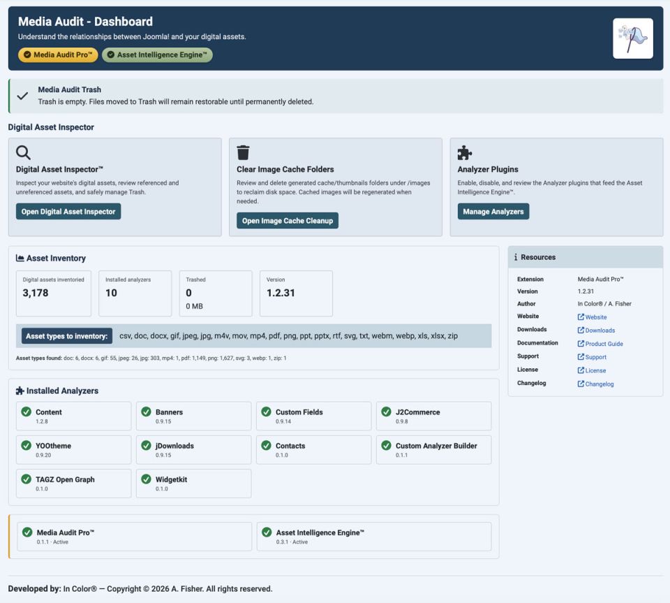Media Audit Tool™ Dashboard